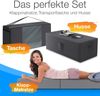 Bestschlaf Klappmatratze Spar-Set inkl. Husse & Transporttasche, Polyester, Grau / Anthrazit, 140x195 cm Bild 2