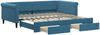 vidaXL Tagesbett Ausziehbar mit Schubladen Blau 100x200 cm Samt 3197825 Bild 2