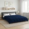 vidaXL Ganzjahresbettdecke Dunkelblau 240 x 260 cm Mikrofaser 42026060 Bild 4