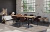 Esstisch Baumkante Massiv Mango naturfarben 220 x 100 schwarz U-Gestell DORA 70676123 Bild 4