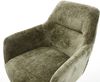 Drehstuhl Pejo-Flex Chenille Olive Kreuzgestell breit Schwarz 360° drehbar Wippfunktion Taschenfederkern Bild 4
