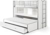 Hochbett Kalinda 222x102x161 Holzwerkstoff+Metall Weiß Bild 2