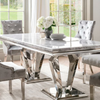 Esstisch Moderne Esszimmer Wohnzimmer Küche Tische Design Tisch Edelstahl Metall Bild 2