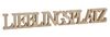Levandeo® Deko-Schriftzug, Buchstaben Lieblingsplatz 60x8x2,5cm Holz Natur Braun Bild 5