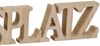 Levandeo® Deko-Schriftzug, Buchstaben Lieblingsplatz 60x8x2,5cm Holz Natur Braun Bild 2
