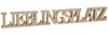Levandeo® Deko-Schriftzug, Buchstaben Lieblingsplatz 60x8x2,5cm Holz Natur Braun Bild 4