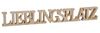 Levandeo® Deko-Schriftzug, Buchstaben Lieblingsplatz 60x8x2,5cm Holz Natur Braun Bild 3