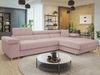 Ecksofa Torezio Mini Cord mit Bettkasten, Schlaffunktion und Einstellbare Kopfstützen (Farbe: Poso 52, Seite: Rechts) Bild 2