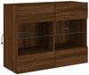 vidaXL TV-Wandschrank mit LED-Leuchten Braun Eichen-Optik 837105 Bild 5