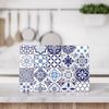 DEQORI Schneidebrett 'Azulejo Wandkacheln', Glas, Platte Frühstücksbrett Schneideplatte Bild 3