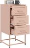 vidaXL Nachttische 2 Stk. Rosa 36x39x78 cm Stahl 846581 Bild 4