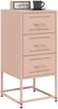 vidaXL Nachttische 2 Stk. Rosa 36x39x78 cm Stahl 846581 Bild 3