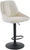 Vente-unique - LARANZA Barhocker Stoff Beige - B 54 cm x H 118 cm96 cm x L 48,5 cm Bild 5