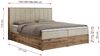 Boxspringbett, Schlafzimmerbett, Bettkasten - BELLISSIMO - 180 x 200 cm - Beige Velvet - H3 Bild 5