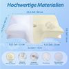 Kityhome Kopfkissen Orthopädisches Nackenkissen Memory Foam – 2 Höhen, waschbarer Bezug, Füllung: 100% Memory Foam, Set, Nackenkissen*1, waschbarer Bezug*1, Nackenstützkissen, Komfort, Atmungsaktiv Bild 2