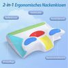 Kityhome Kopfkissen Orthopädisches Nackenkissen Memory Foam – 2 Höhen, waschbarer Bezug, Füllung: 100% Memory Foam, Set, Nackenkissen*1, waschbarer Bezug*1, Nackenstützkissen, Komfort, Atmungsaktiv Bild 3