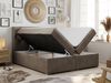 Boxspringbett, Bett, Polsterbett, zwei Bettkästen - ALDA - 200x200cm - Braun Velours - H4 Bild 2
