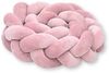 LuMali Nestchenschlange Bettschlange geflochten 210cm Nestchen Bettumrandung Babybett Zopf, Stillkissen Seitenschläfer Velour weich hypoallergen Pastellfarben Bild 5