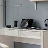 Schreibtisch Annabelle Weiß Hochglanz/Weiß 110 x 50 cm mit 2 Schubladen Vicco Bild 4