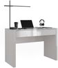 Schreibtisch Annabelle Weiß Hochglanz/Weiß 110 x 50 cm mit 2 Schubladen Vicco Bild 5