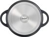 TEFAL TRATTORIA E21853 Schmortopf| Aluguss | Gussdeckel | Antihaft-Beschichtung| gute Wärmespeicherung | für Schmorgerichte | Silikon Griffschutz inkl. | Bratentopf | induktionsgeeignet|Schwarz, 28cm Bild 3