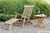 Gartenliege Colorado Deckchair klappbar Teak Natur 160x59x88 cm Bild 5