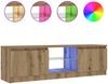 vidaXL TV-Schrank mit LED-Leuchten Artisan-Eiche 120x30x36 cm 856348 Bild 2