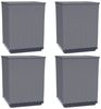 vidaXL Pflanzkübel 4 Stk. Blaugrau 30x30x37 cm Polypropylen 364185 Bild 2