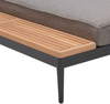 TOPAZ XL Daybed, Aluminiumrahmen in Magnesiumgrau Liege-/Rückenkissen in Grau (8888) Bild 5