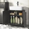 SoBuy FRG237-DG Waschbeckenunterschrank, MDF, Lackiert, Dunkelgrau, 57 x 58 x 34 cm Bild 4