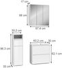 Badmöbel-Set Majest Weiß 3 Teile Vicco Bild 4