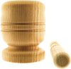 Mörser & Stößel Set, Hölzerner Knoblauchstampfer, Mörser,mit Stößel aus 100% Bambus,Geeignet für Knoblauch, Chili, Lngwer, Erdnuss, Walnuss, Verschiedene Gewürze Bild 2