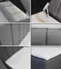 Boxspringbett Star mit Topper, Bonell-Matratze und 2 Bettkästen, Doppelbett, Polsterbett, Bett (Grau (Inari 91), 180x200 cm) Bild 3