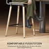 Barhocker 41 x 47 x 94 cm in Holzoptik mit Stahlgestell, 2er-Set Bild 5