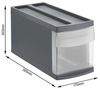 Rotho Schubladenbox Mono Systemix Slim 1 Schub anthrazit Bild 4