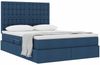 vidaXL Aufbewahrungsbett mit Matratze Blau 140 x 190 cm Polyester 3371909 Bild 3