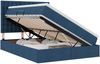 vidaXL Aufbewahrungsbett mit Matratze Blau 140 x 190 cm Polyester 3371909 Bild 2