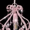 Deckenleuchte mit Perlen Rosa Rund E14 Bild 5