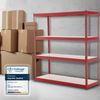CLP Lagerregal 160x60x180 cm,rot Bild 3