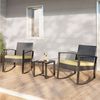 Bealife Garten-Essgruppe Balkonset Gartenlounge-Set, (3-tlg), 1 Tisch und 2 Stühle, (Mit Schaukel-Funktion) Bild 4