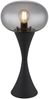 Tischleuchte, schwarz, Rauchglas, H 36,9 cm Bild 1