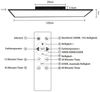 ZMH LED Deckenleuchte LED 3000-6500K dimmbar 100/120cm Schwarz/Weiß Deckenlampe, Augenschutz, LED fest integriert, warmweiß, neutralweiß, kaltweiß, 40W Rechteckig 4100LM Timer Memory Bürolampe Bild 3