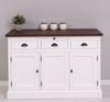 Massivholz Sideboard weiß im Landhausstil Bild 2