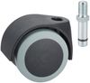 Stuhlrolle Ø 50 mm für empfindliche Böden mit Gewindestift Tragkr. 40 kg Bild 2