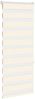 vidaXL Doppelrollo Marmorbeige 65x150 cm Stoffbreite 60,9 cm Polyester 4014644 Bild 3