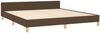 Doppelbett mit Kopfteil Stoff Dunkelbraun 160x200 cm [3125311] Bild 5