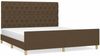 Doppelbett mit Kopfteil Stoff Dunkelbraun 160x200 cm [3125311] Bild 2