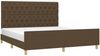 Doppelbett mit Kopfteil Stoff Dunkelbraun 160x200 cm [3125311] Bild 3