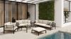 Selsey 'Worcully' Garten-Sofa 2-Sitzer, wasserabweisend, anthrazit/schwarzes Gestell ca. 80 x 150 x 80 cm Bild 2