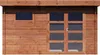 Vente-unique - CORALIO Gartenhaus Holz, PlatteGlas Braun - B 388 cm x H 203,3 cm x L 388 cm Bild 3